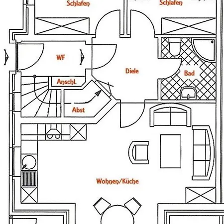 Apartment Haus Inselherz, Whg. Seestern Borkum